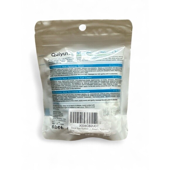 New Sealed Quiyum 3pc Hyaluronic Acid Skincare Set Serum Eye Cream Moisturizer - Picture 8 of 9